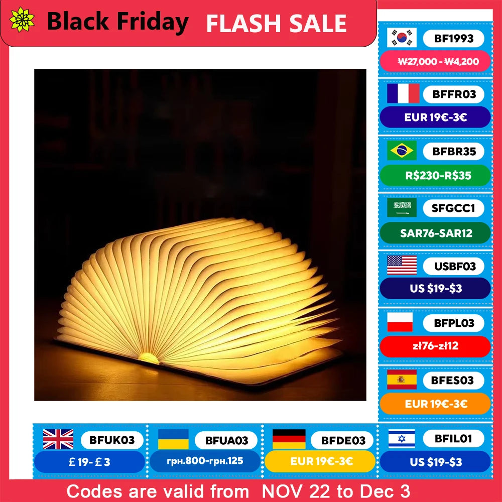 Hithomedecor™ LED Book Lamp